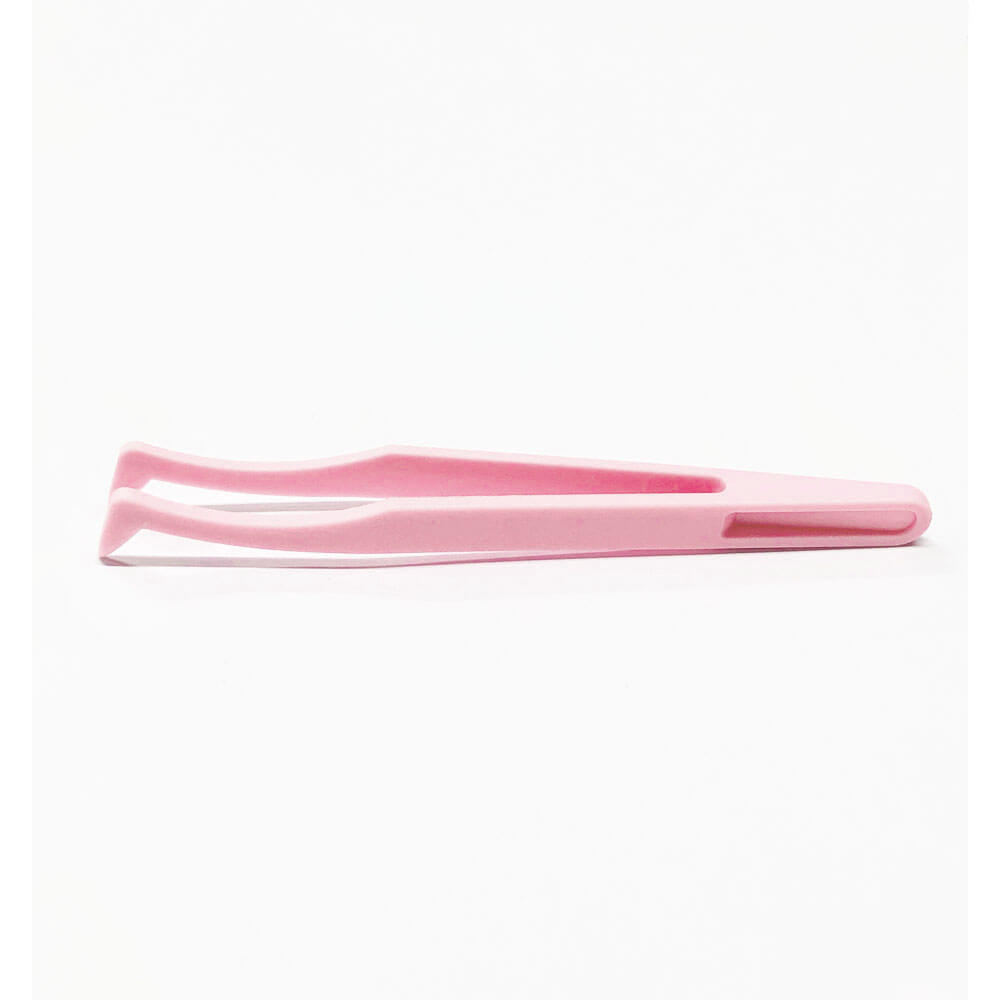 Koodmax Hassas Elektronik ve El Sanatları Tamir Cımbızı Sert Plastik 11.5cm Dirsek Cımbız Pembe- TW2