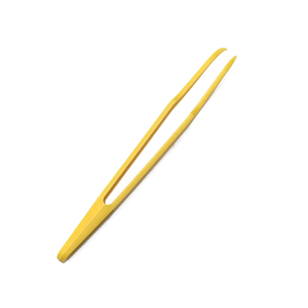 Koodmax Hassas Elektronik ve El Sanatları Tamir Cımbızı Sert Plastik 12cm Kavisli Cımbız Sarı - TW3