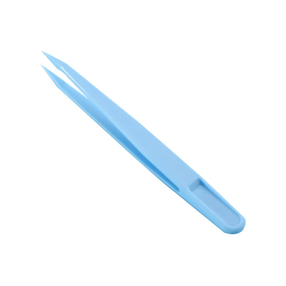 Koodmax Hassas Elektronik ve El Sanatları Tamir Cımbızı Sert Plastik 11cm Düz Cımbız Mavi - TW4