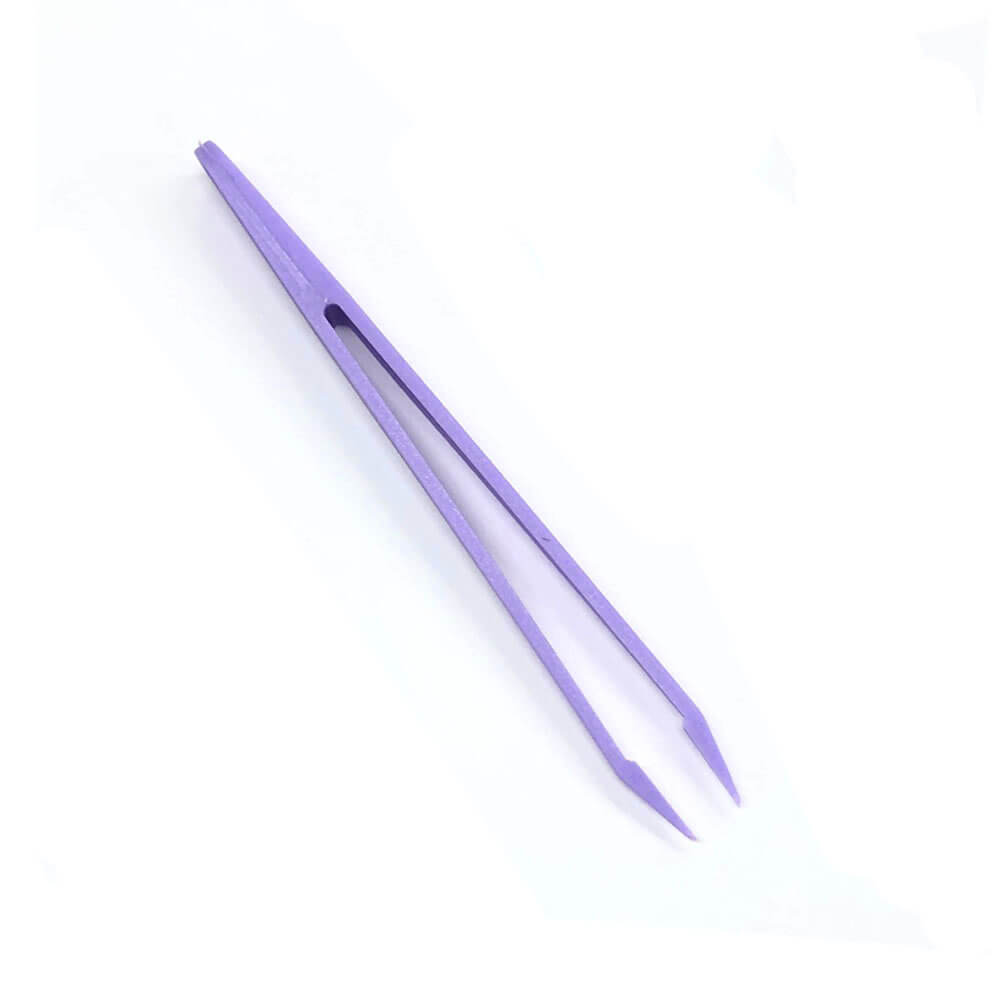 Koodmax Hassas Elektronik ve El Sanatları Tamir Cımbızı Sert Plastik 11cm Düz Cımbız Mor - TW4