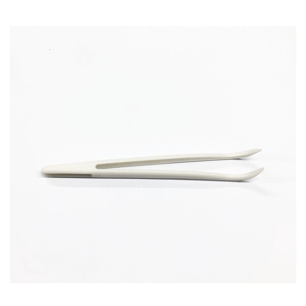 Koodmax Hassas Elektronik ve El Sanatları Tamir Cımbızı Sert Plastik 11cm Kavisli Cımbız Beyaz-TW5