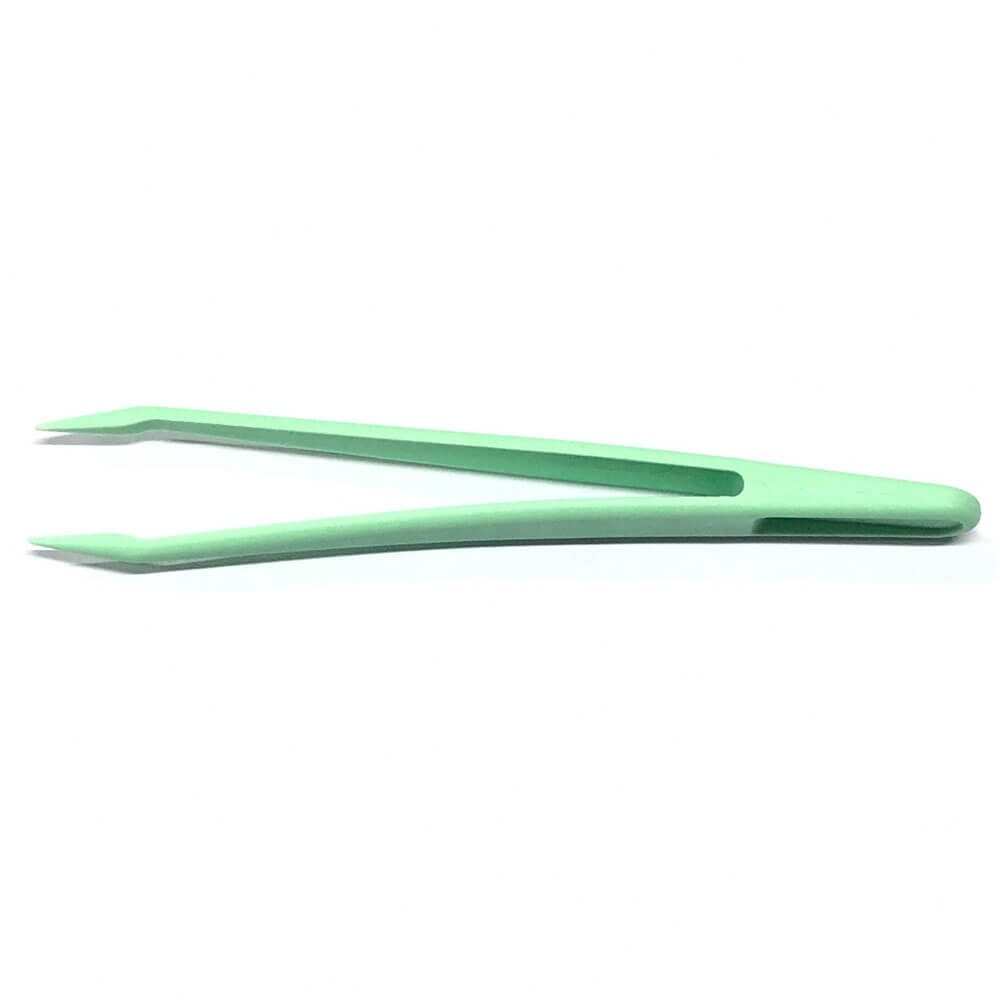 Koodmax Hassas Elektronik ve El Sanatları Tamir Cımbızı Sert Plastik 11cm Düz Cımbız Yeşil - TW4