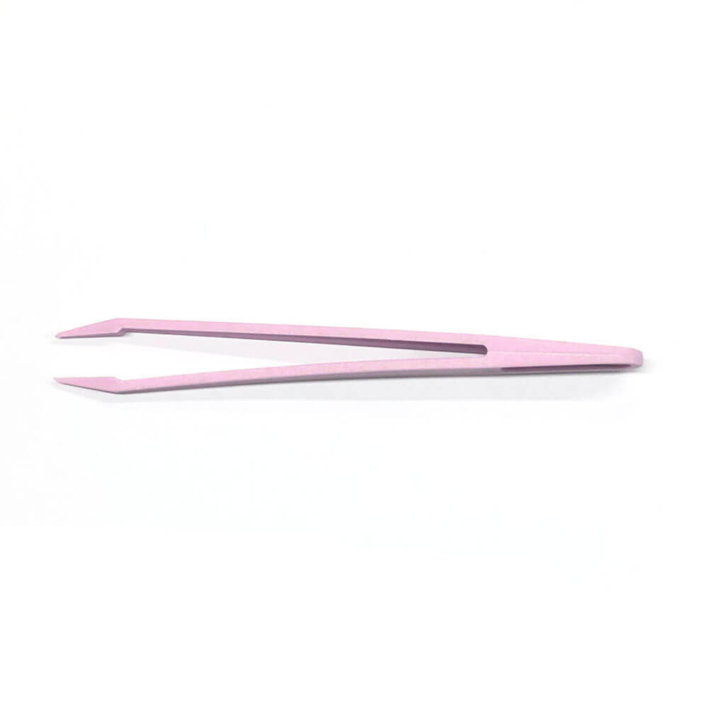 Koodmax Hassas Elektronik ve El Sanatları Tamir Cımbızı Sert Plastik 11cm Düz Cımbız Pembe - TW4