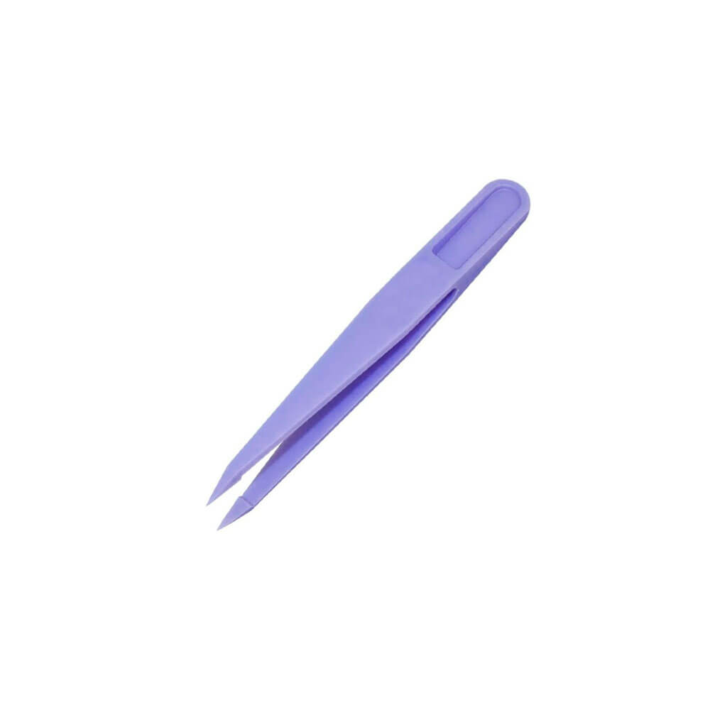 Koodmax Hassas Elektronik ve El Sanatları Tamir Cımbızı Sert Plastik 8cm Düz Cımbız Mor - TW6