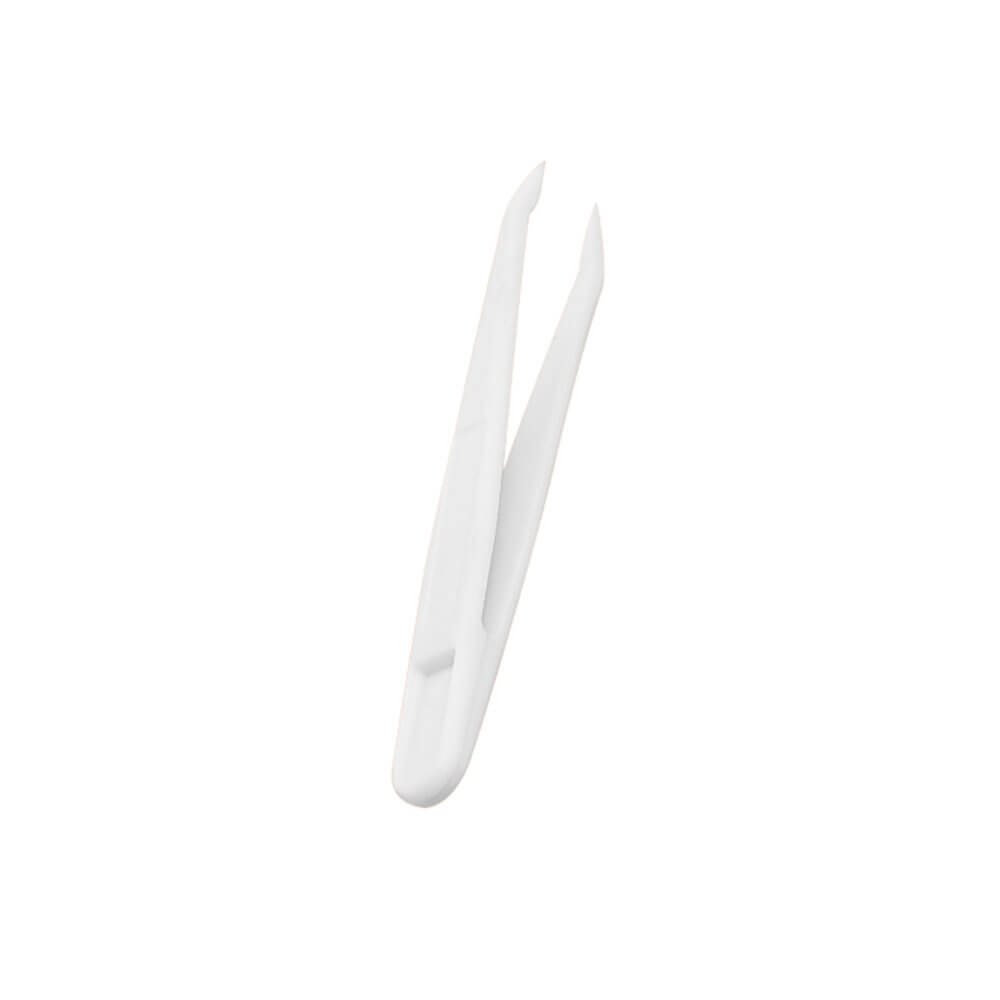 Koodmax Hassas Elektronik ve El Sanatları Tamir Cımbızı Sert Plastik 6cm Düz Cımbız Beyaz - TW7