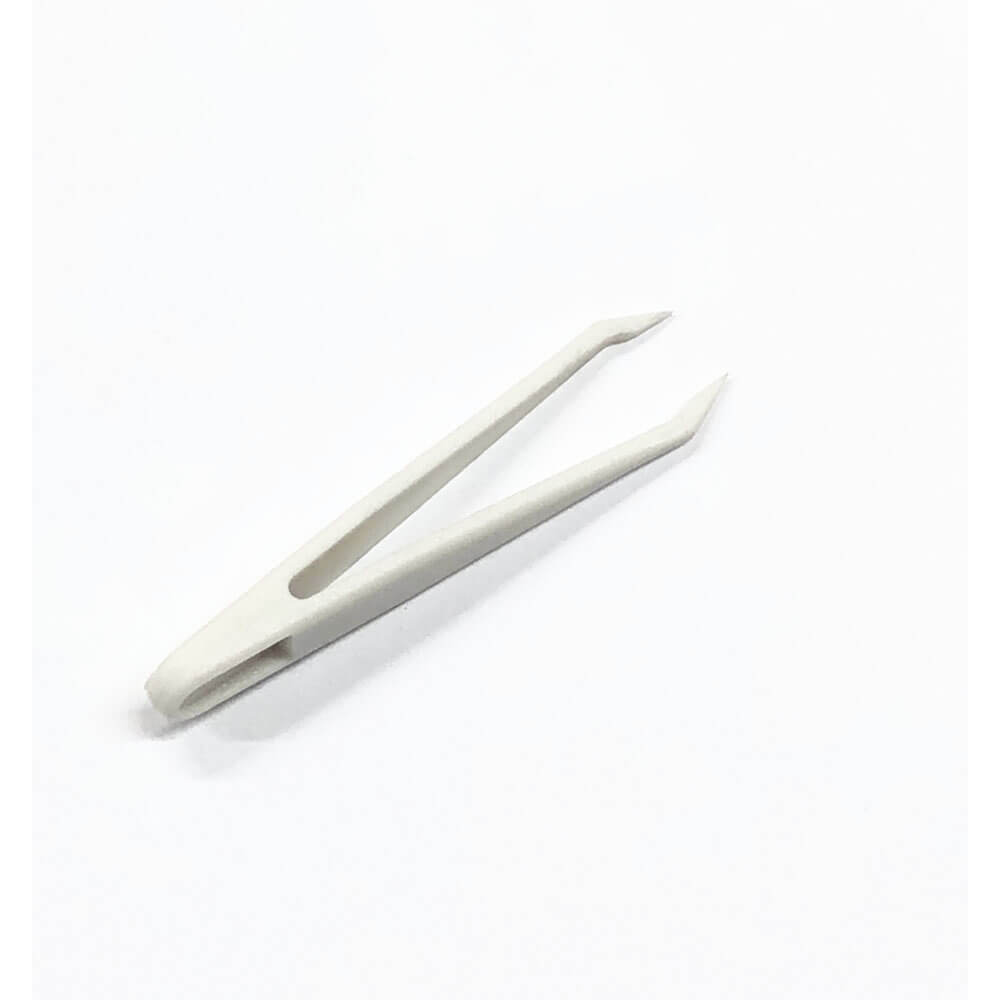 Koodmax Hassas Elektronik ve El Sanatları Tamir Cımbızı Sert Plastik 6cm Düz Cımbız Beyaz - TW7