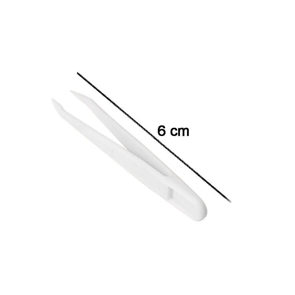 Koodmax Hassas Elektronik ve El Sanatları Tamir Cımbızı Sert Plastik 6cm Düz Cımbız Beyaz - TW7