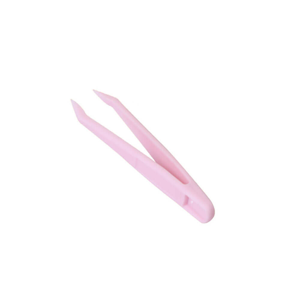 Koodmax Hassas Elektronik ve El Sanatları Tamir Cımbızı Sert Plastik 6cm Düz Cımbız Pembe - TW7