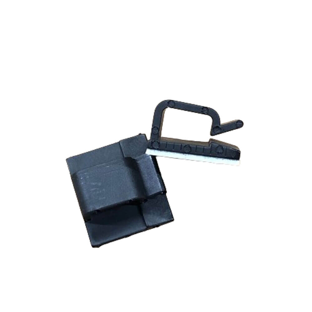 WCL-1005 Kablo Sabitleme Kelepçesi Klipsi-Yapışkanlı Duvar Kablo Tutucu 16x15x8mm - Siyah -KA9
