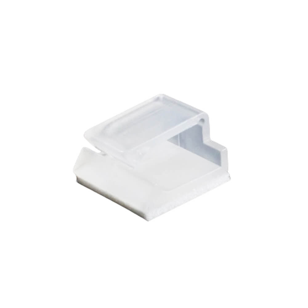 WCL-1206 Kablo Sabitleme Kelepçesi Klipsi-Yapışkanlı Duvar Kablo Tutucu 16x15,7x10mm - Şeffaf –KA25