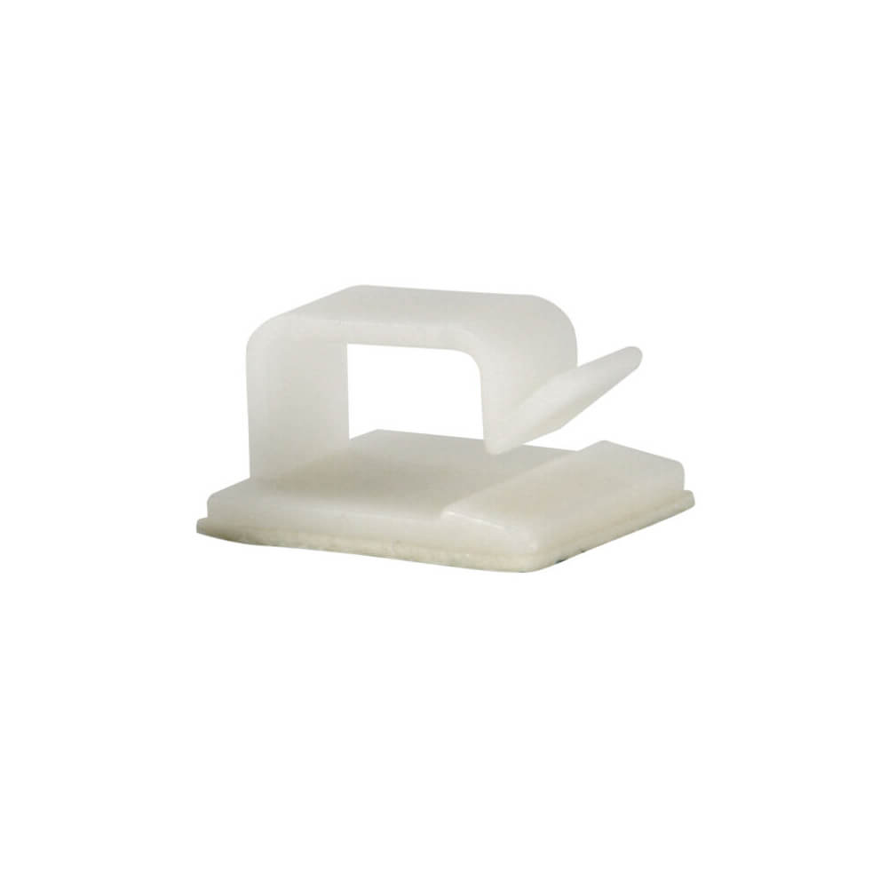 WCL-1368 Kablo Sabitleme Kelepçesi Klipsi-Yapışkanlı Duvar Kablo Tutucu 21x19x12mm - Beyaz –KA16