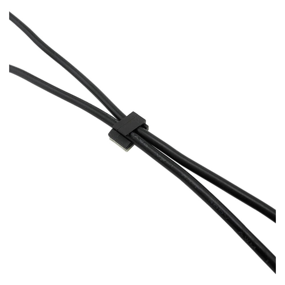 NC-912 Kablo Sabitleme Kelepçesi Klipsi-Yapışkanlı Duvar Kablo Tutucu 12x9x6mm - Siyah –KA3