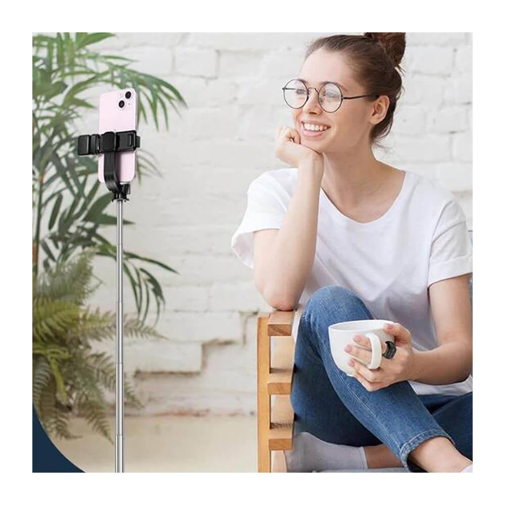 JX-05 Bluetooth 5.3 Uzaktan Kumanda Tiktok Fotoğraf Video Çekme Kumandası - Siyah