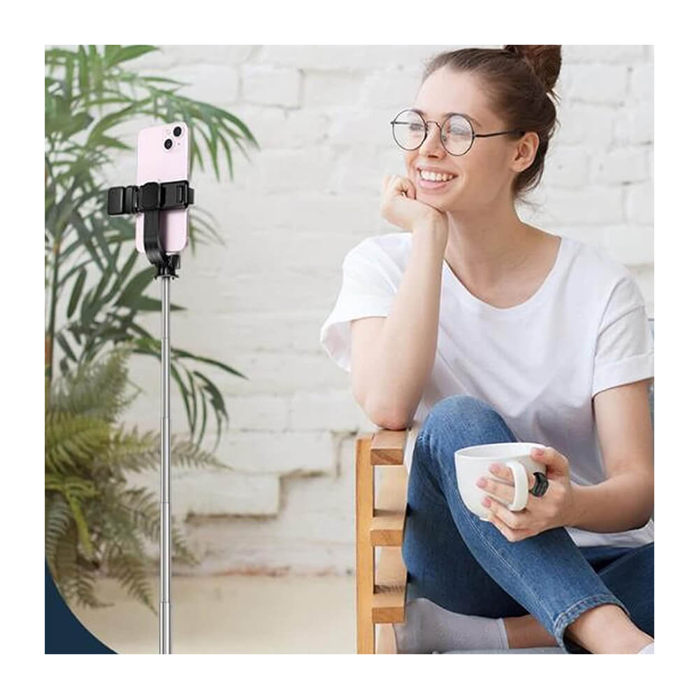 Parmak Ucu Bluetooth Tiktok Uzaktan Kumanda Fotoğraf Video Çekme Sayfa Çevirme Kumandası - Pembe