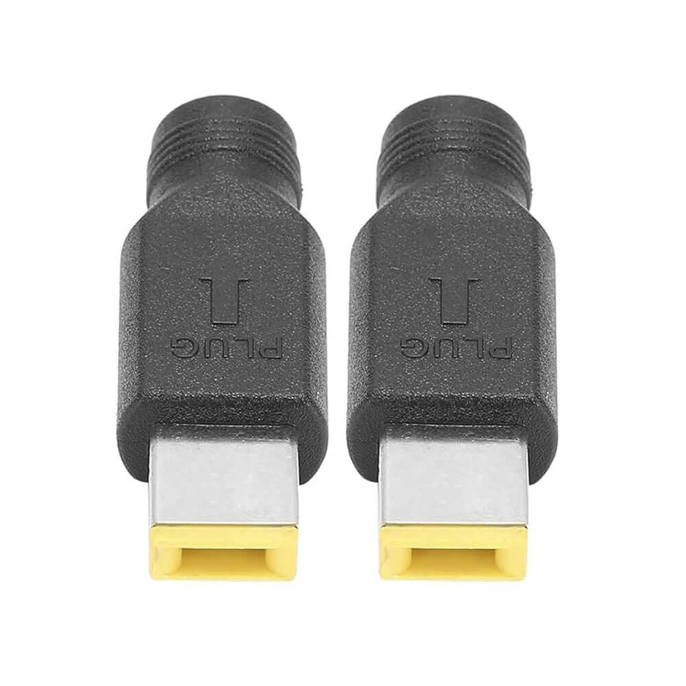 Lenovo Thinkpad Dizüstü Bilgisayar Güç Kablosu İçin Evrensel Yuvarlak ve Kare Uç -Adatör Fişi 5,5 x 2,1 mm soket 11 x 5,0 mm - YAX5