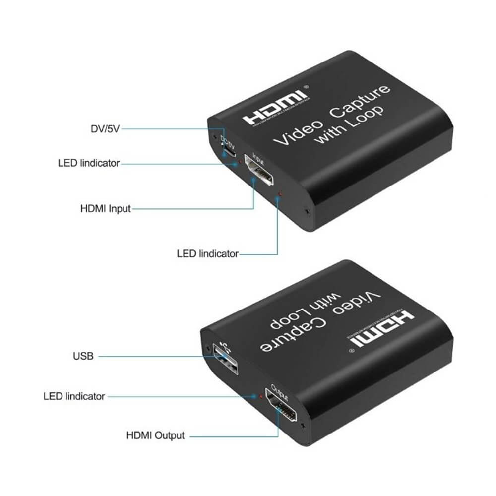 4KVC300 4K HDMI Çift Çıkışlı Video Capture Ezcap Ps4 Xbox With Loop Görüntü Yakalama Kartı