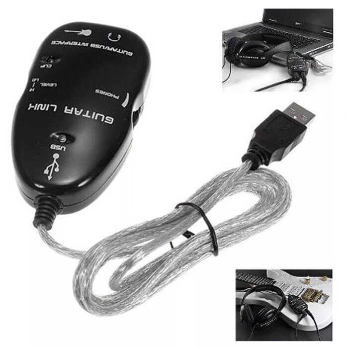 USB Gitar Guitar Link Kablosu Çevirici Dönüştürücü