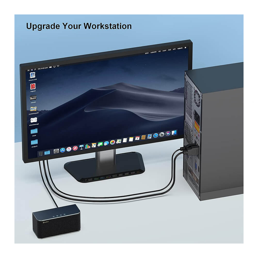 Koodmax - Hdmi to Vga Kablo 3.5mm Ses ve Usb Güç Destekli - 1080P - 5 Metre - BA17