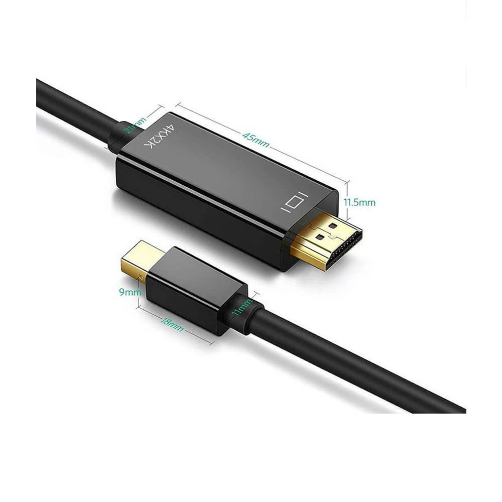 Koodmax 4K 60Hz HDR Mini Displayport Thunderbolt to Hdmi Kablosu - 4K Mini Dp to Hdmi Kablo - 3m - BA44