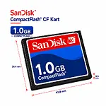Sandisk 1GB CF Kart Endüstriyel Hafıza Kartı
