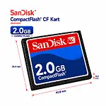 Sandisk 2GB CF Kart Endüstriyel Hafıza Kartı