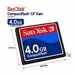 Sandisk 4GB CF Kart Endüstriyel Hafıza Kartı