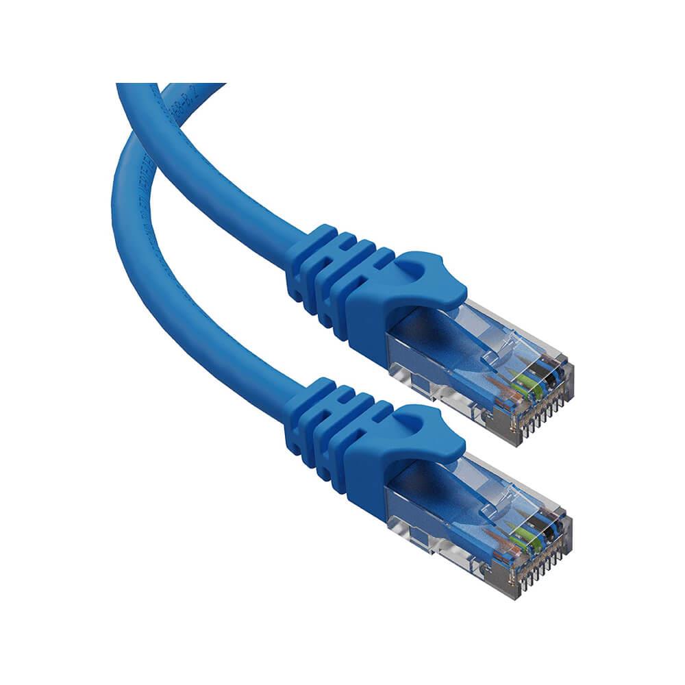 Koodmax - 15 Metre Cat6 Kablo Ethernet Internet Network Patch Kablosu - Fabrikasyon - Mavi - BL6