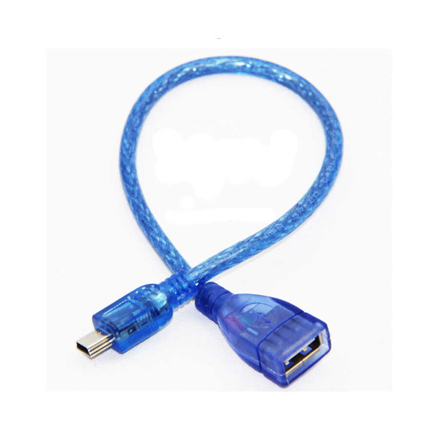 5 pin Mini Usb Erkek - USB Dişi Kablo 20cm