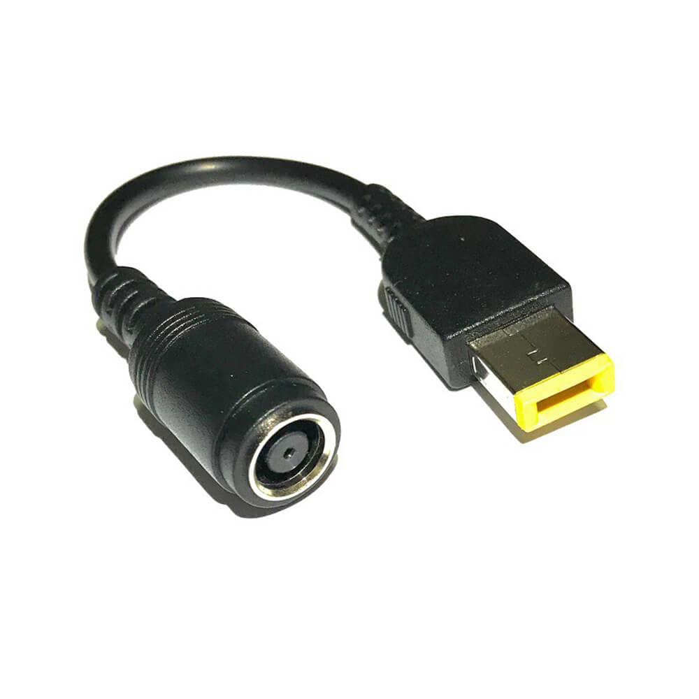 Koodmax - IBM Lenovo Thinkpad 7.9*5.5mm Dişi to Yeni Nesil Usb Kare Uç Çevirici Şarj Adaptör Kablosu - YAX8