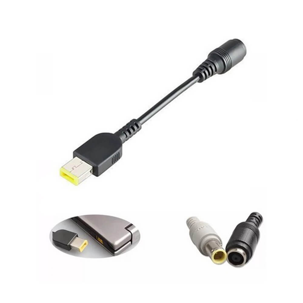 Koodmax - IBM Lenovo Thinkpad 7.9*5.5mm Dişi to Yeni Nesil Usb Kare Uç Çevirici Şarj Adaptör Kablosu - YAX8