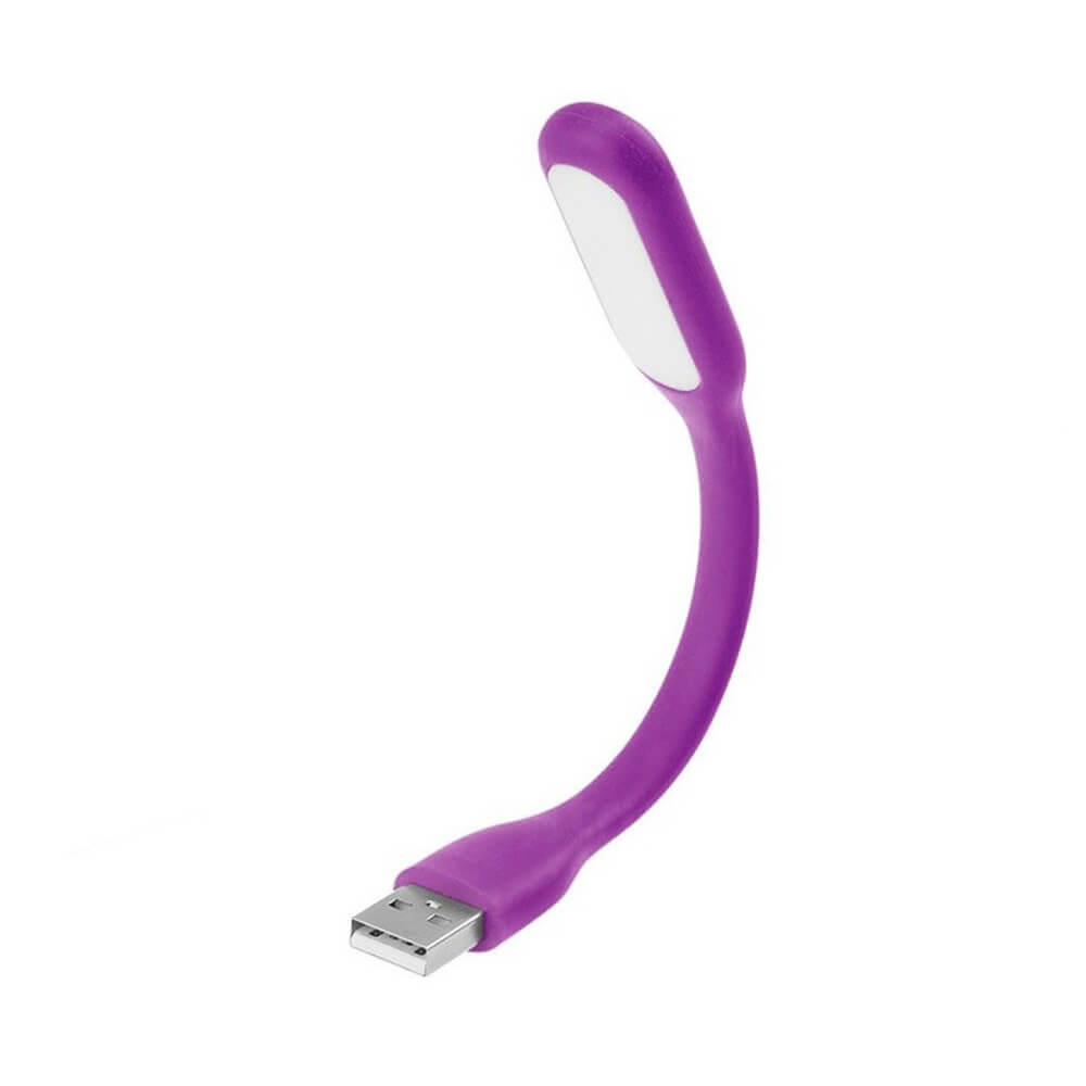 Koodmax - Taşınabilir Usb Led Lamba Işık Katlanabilir Notebook Kitap Okuma Klavye Aydınlatma - Mor