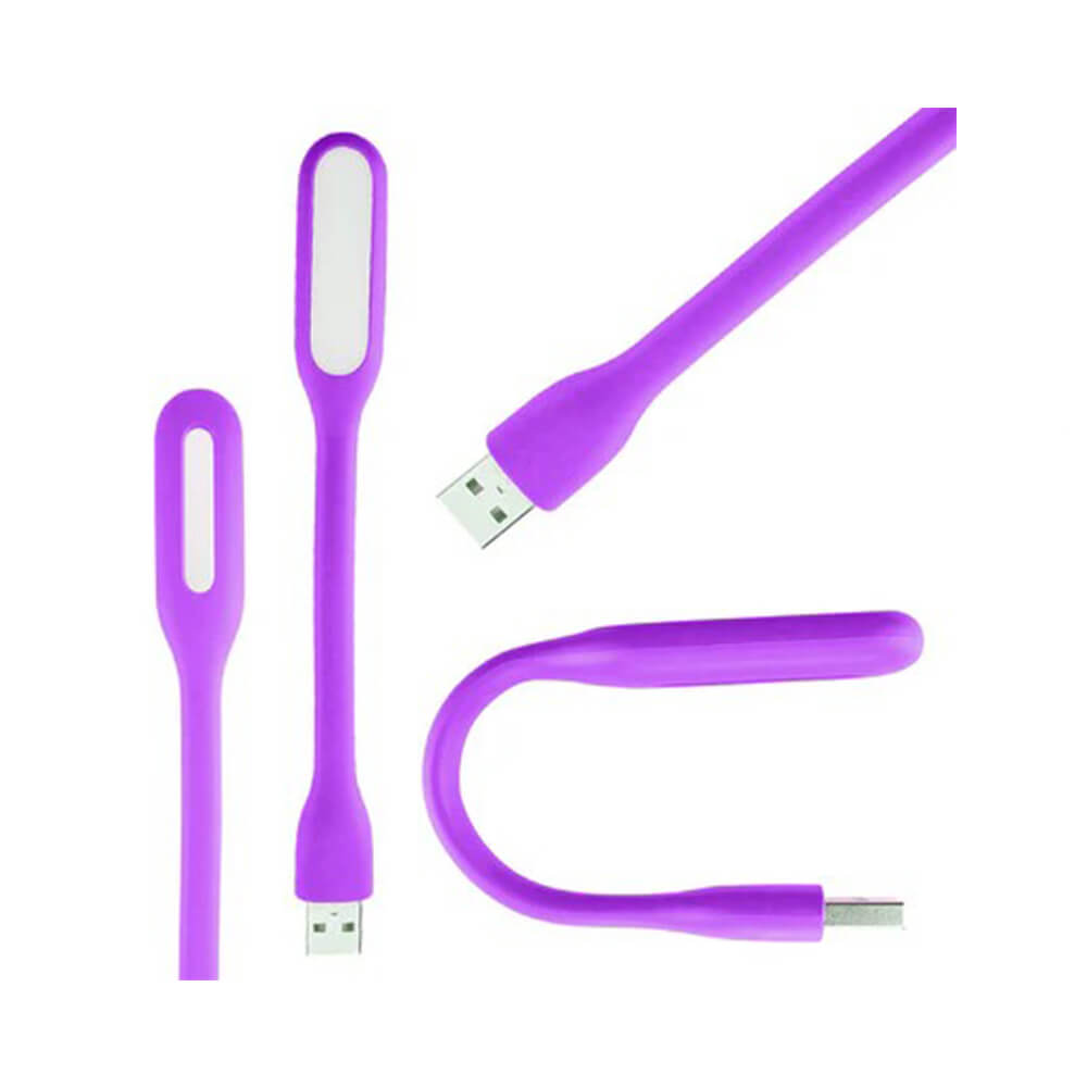 Koodmax - Taşınabilir Usb Led Lamba Işık Katlanabilir Notebook Kitap Okuma Klavye Aydınlatma - Mor