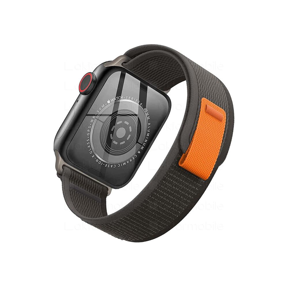 Apple Watch Trail Loop Kordon - 42/44/45/49mm - Siyah Gri