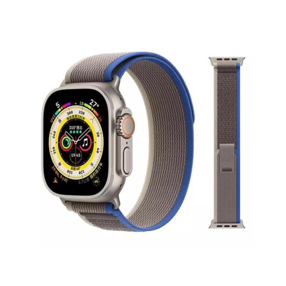 Apple Watch Trail Loop Kordon - 42/44/45/49mm - Gri Mavi