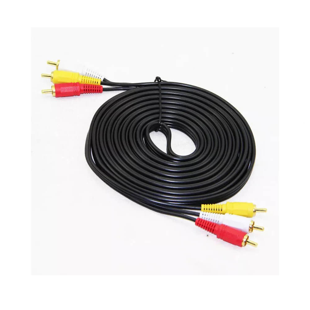 3 Rca To 3 Rca Görüntü Ses Kablosu - 3 Metre