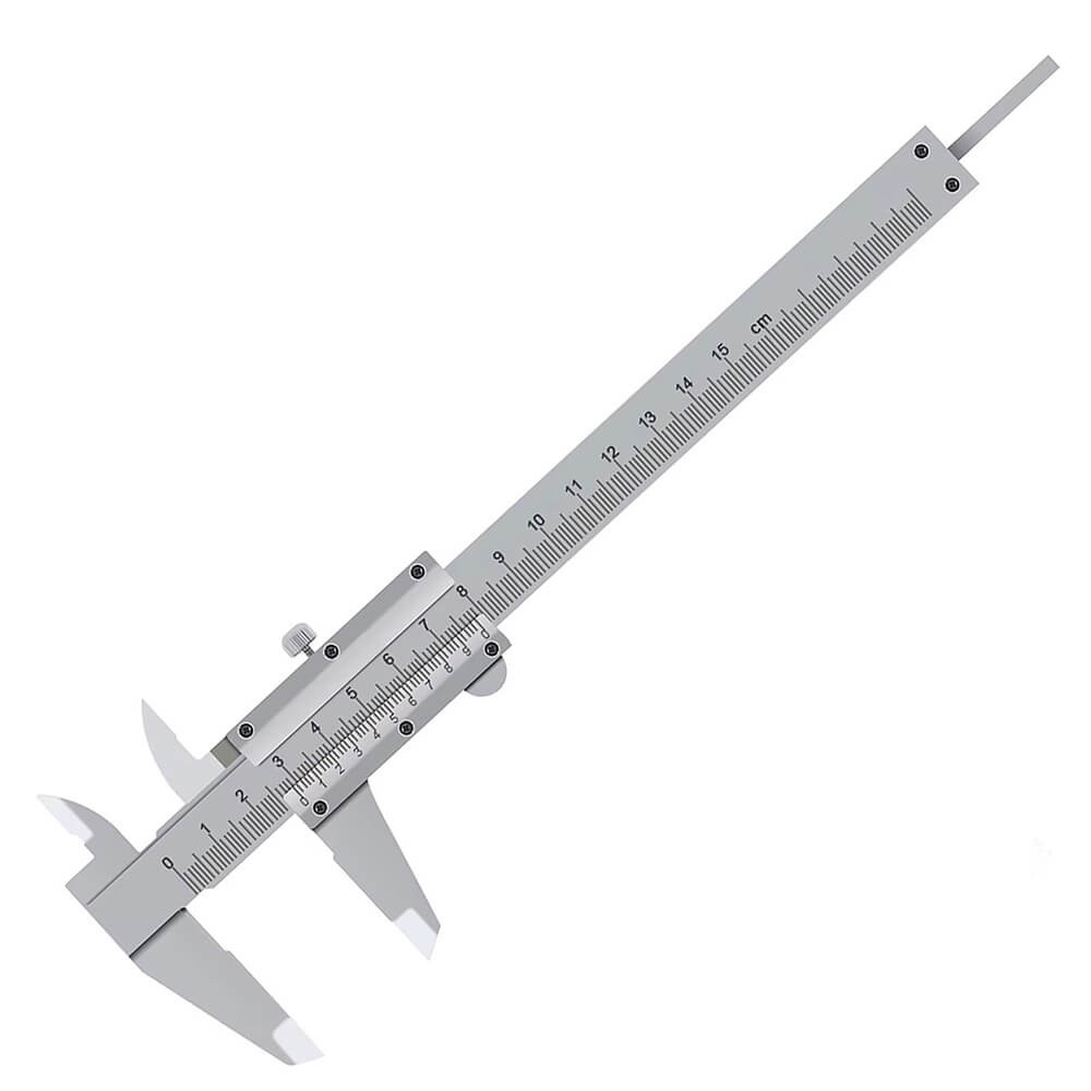150mm / 0.02mm Paslanmaz Çelik Mekanik Kumpas - Sürgülü Manuel Kumpas