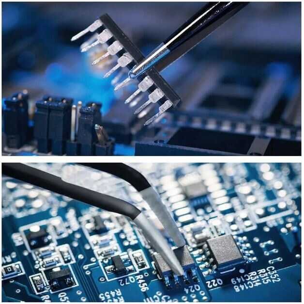 VETUS Hassas Elektronik Cımbız Seti - Antistatik - Paslanmaz Çelik - Tweezer - 6 Çeşit
