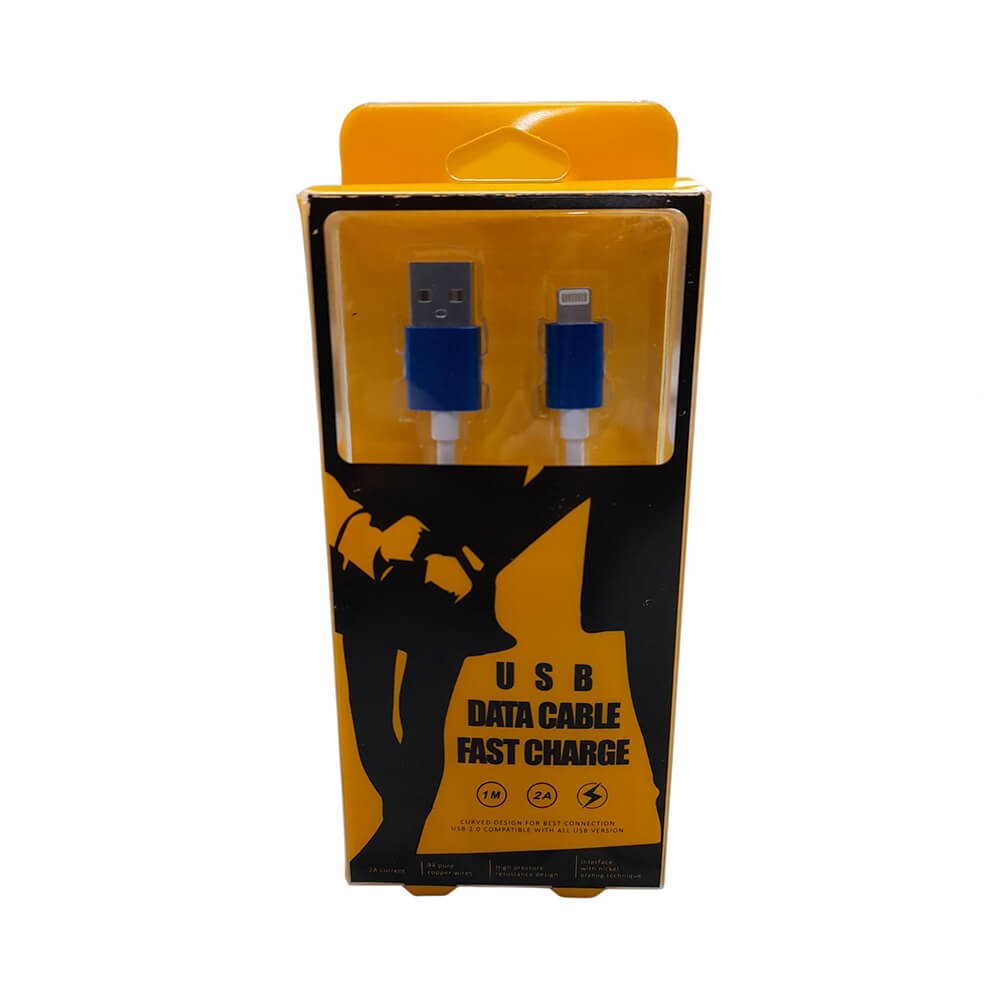 iPhone 7 8 X Xs Xr 11 12 13 14 Pro Max Plus Hızlı Şarj Kablosu 2 Amper Usb To Lightning - Mavi