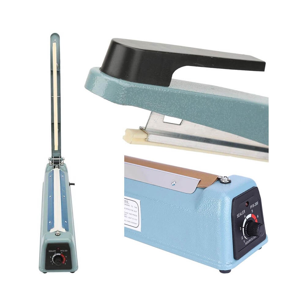 PSF-200 - 20cm Poşet Ağzı Kapama Yapıştırma Makinası - Metal Gövde