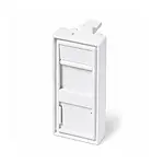45x22.5 Data-Telefon Kapağı FacePlate - RJ45 RJ11 Uyumlu - Boş Tekli
