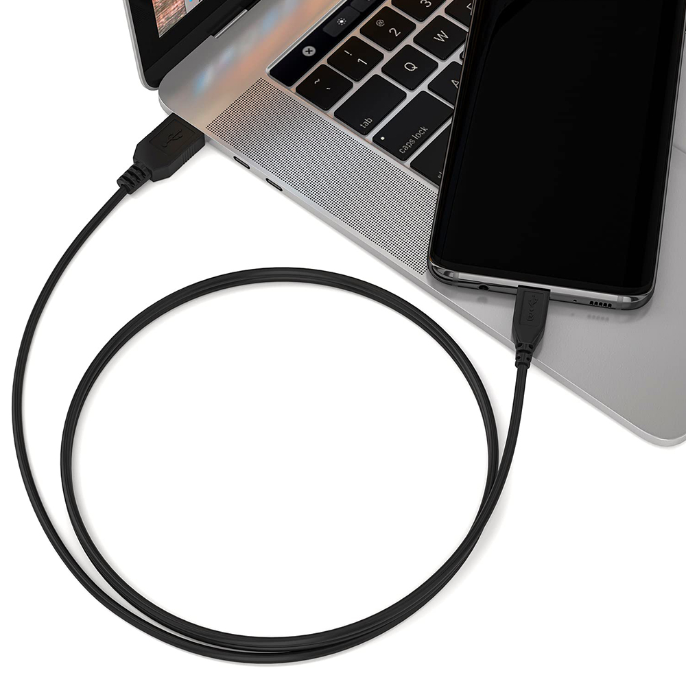 1m Siyah Micro USB 2.0 Kablo - Hızlı Şarj ve Data