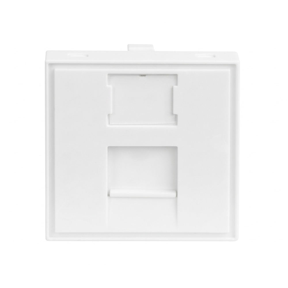 45x45 Data Prizi Çerçevesi - Keystone Uyumlu - Kar Beyazı