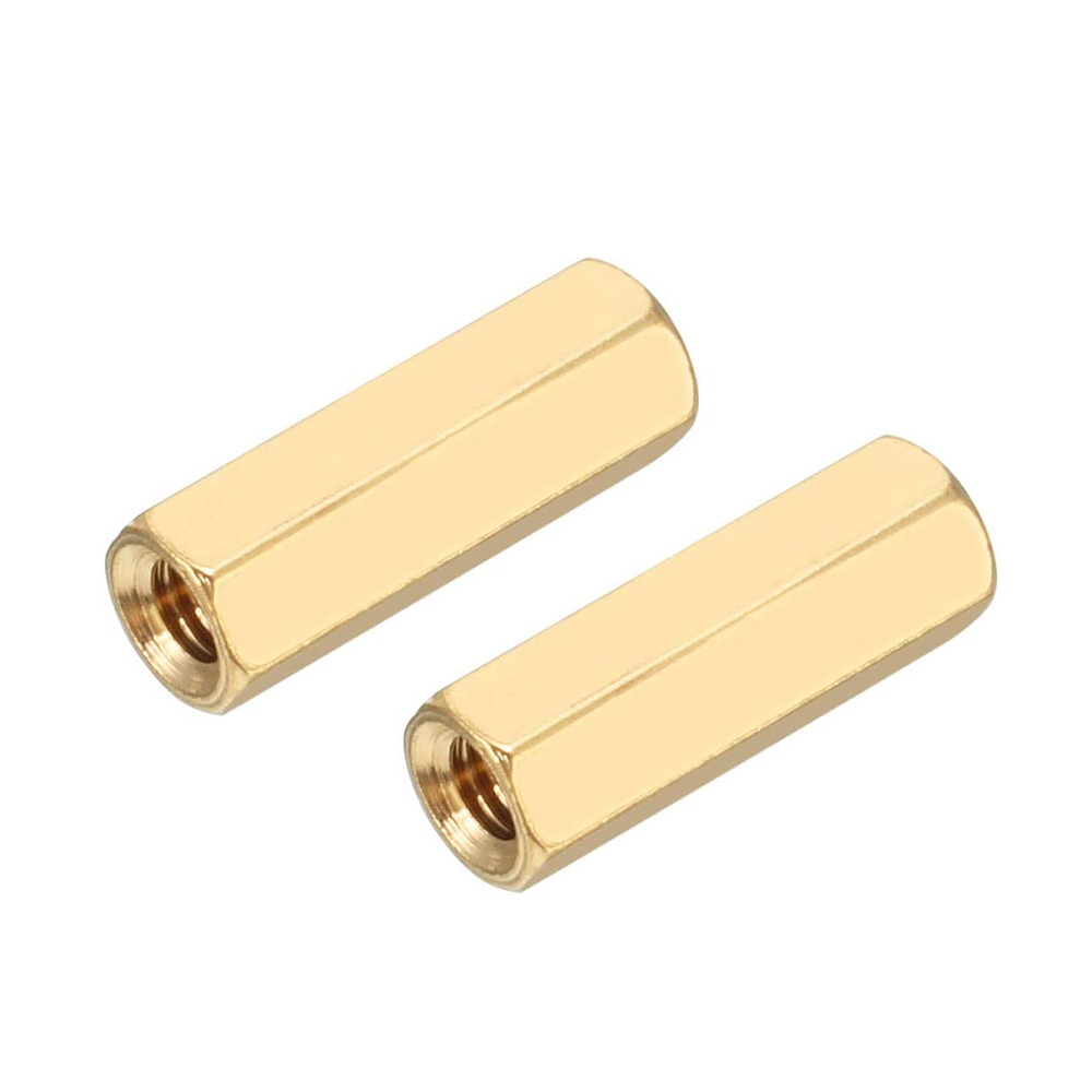 M2 X 6Mm Pirinç Aralayıcı Distans Spacer - Dişi - Dişi M2*6+3Mm