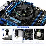 Intel LGA 775 İşlemci Fanı Bakır Renk Tabanlı