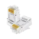 RJ45 Sıkma Pensesi Seti 100'lü Konnektör ve Yan Keski