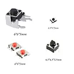 233 Parça Tact Switch Seti – Karışık SMD ve THT Mikro Buton Anahtar Çeşitleri