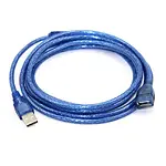 USB Uzatma Kablosu Mavi Filtreli - Gerçek Usb 2.0 - 5 Metre