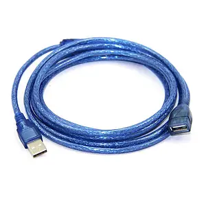USB Uzatma Kablosu Mavi Filtreli - Gerçek Usb 2.0 - 5 Metre