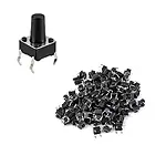6x6x10 mm DIP Tact Switch 4 Pin Anlık Basmalı Buton