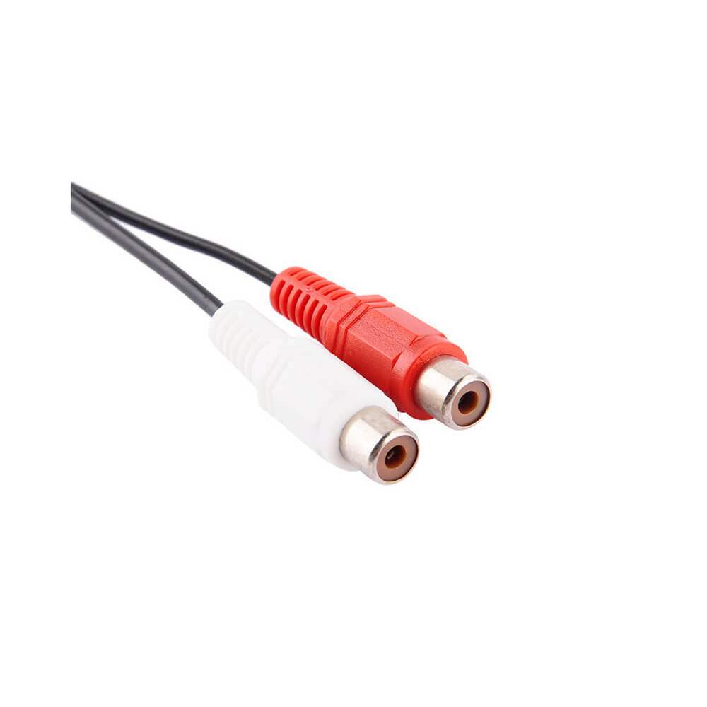 3.5Mm Stereo Erkek 2 Rca Dişi Tos Ses Kablosu